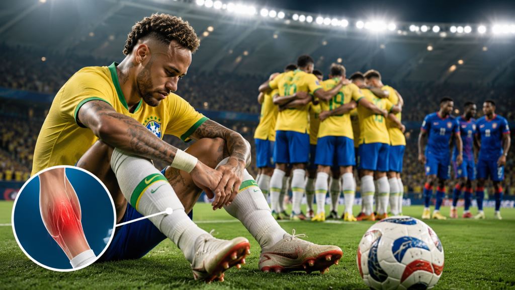 KI-Illustration: Neymar fehlt Brasilien gegen Haiti, Ancelotti jagt wichtigen Sieg bei der WM 2026 ohne verletzten Star