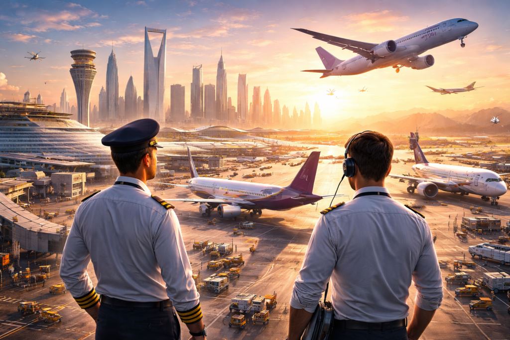 El boom de la aviación saudí abre una gran pregunta: ¿puede Oriente Medio formar suficientes pilotos para el crecimiento?