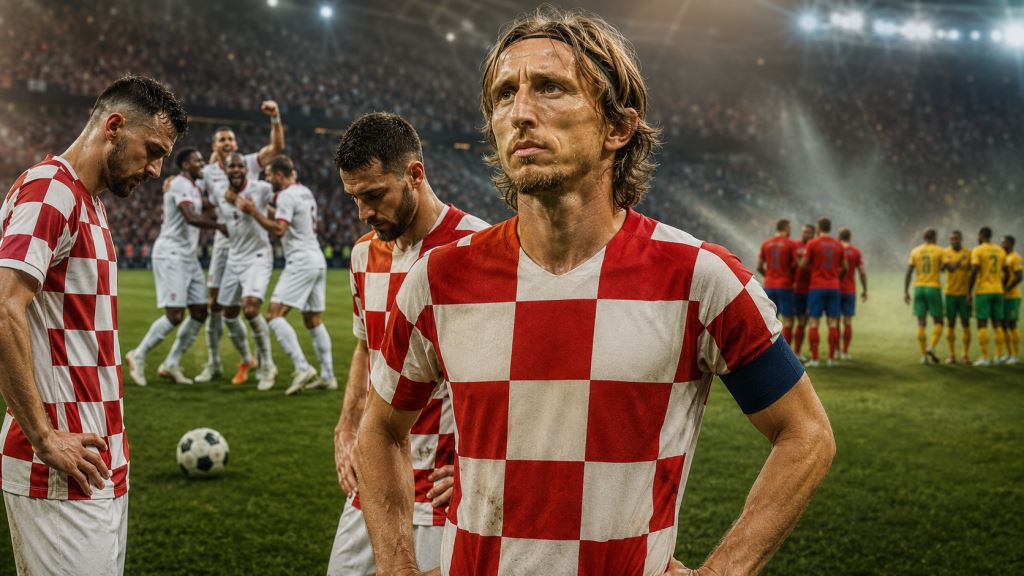 AI ilustracija: Hrvatska nakon poraza od Engleske 4:2, Modrić u fokusu i Panama kao ključna utakmica bez prava na kiks