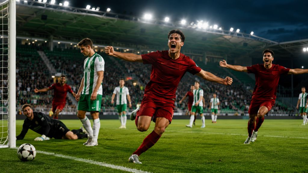 AI illustration: Iberia beat Flora 3-2 in Tallinn and seize a key lead for Champions League qualifying return in Tbilisi