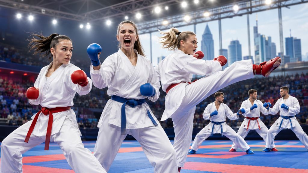 Chorwacka kadra karate we Frankfurcie z trzema finałami i trzema walkami o brąz ME