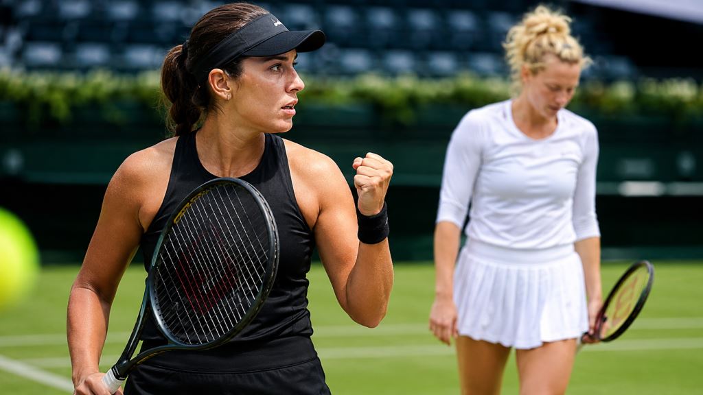 ilustración con IA: Jessica Pegula vence a Katerina Siniakova en dos sets y alcanza los cuartos del WTA de Berlín