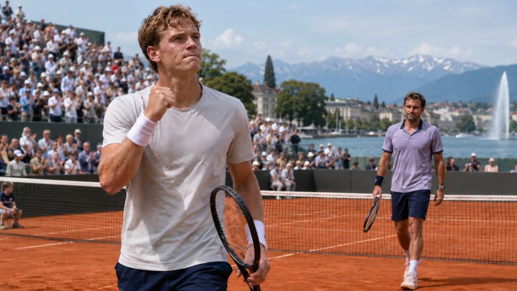 Michelsen schlägt Wawrinka in zwei Tie-Breaks in Genf und erreicht das ATP-Viertelfinale