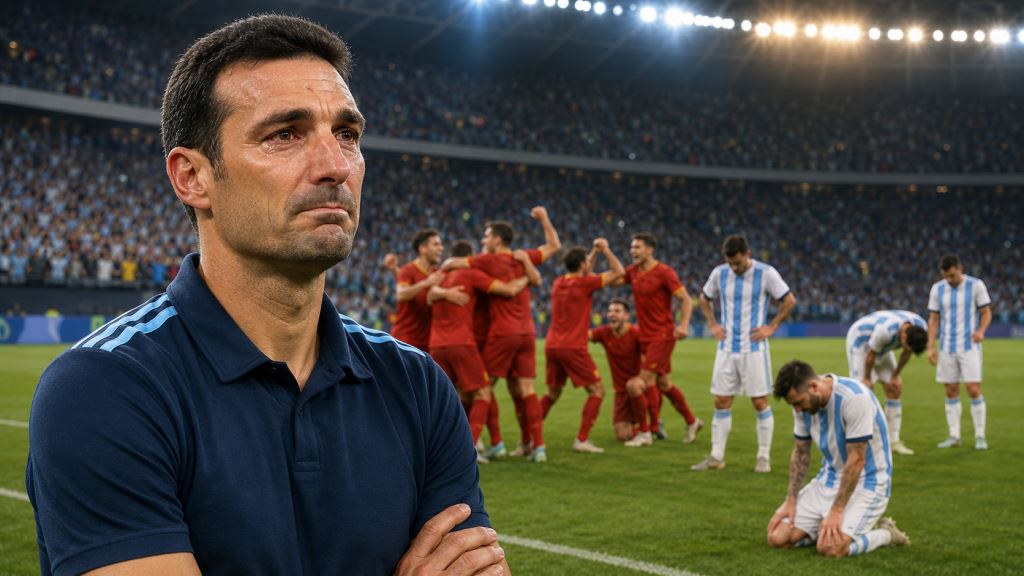 KI-Illustration: Scaloni ohne Ausreden nach dem Finale: Spanien schlägt Argentinien und gewinnt den Weltmeistertitel 2026