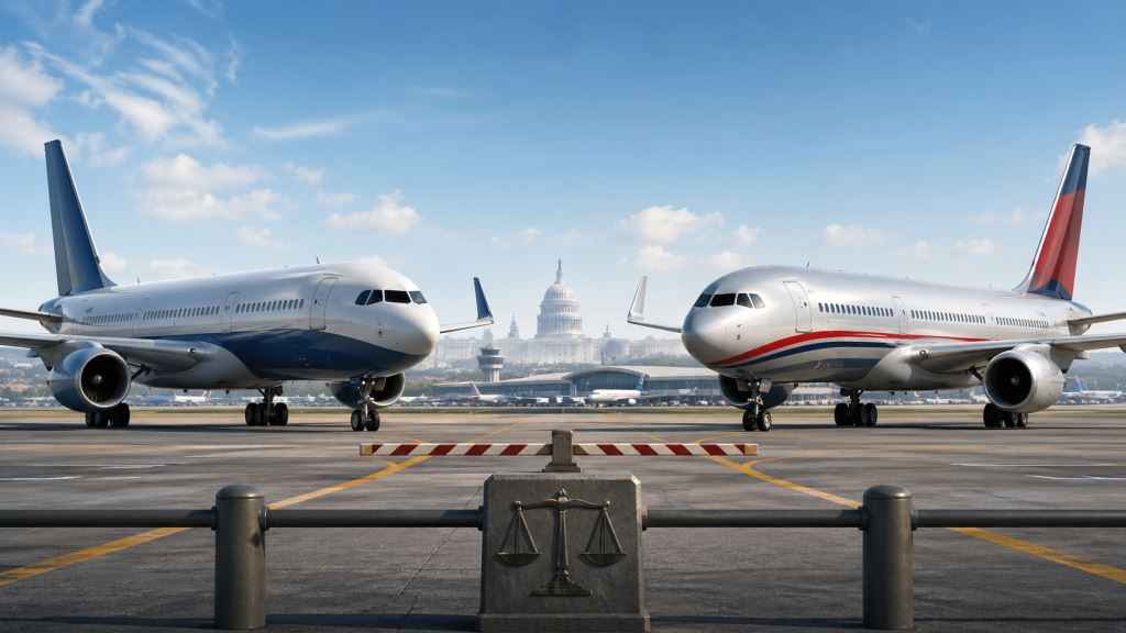 Fuzja United Airlines i American Airlines zderzyła się z regulatorami i odmową American