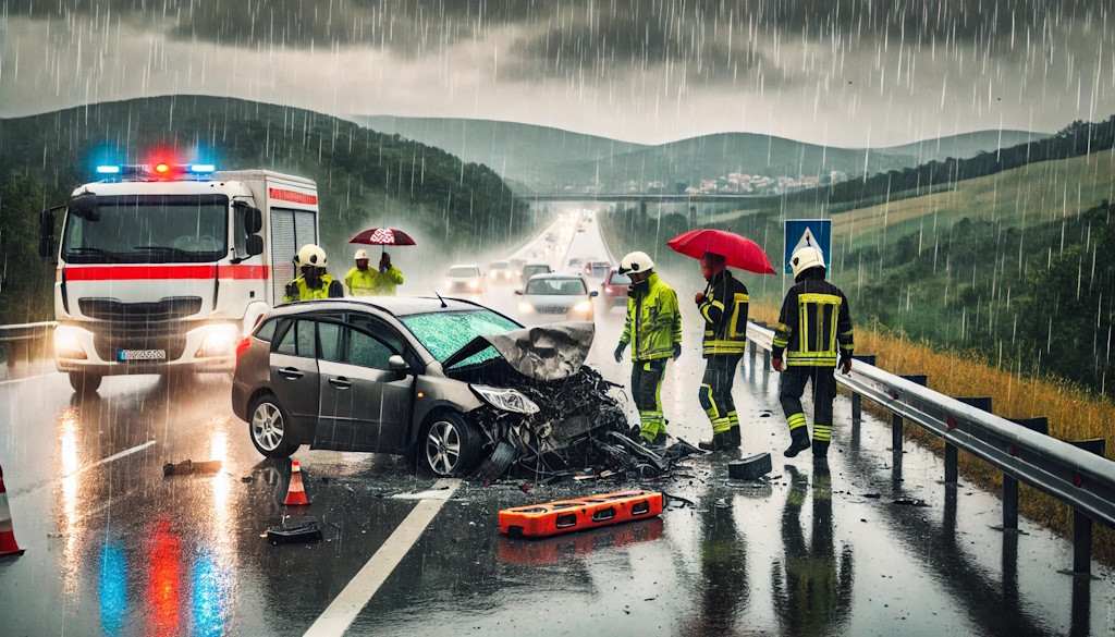 Wypadek na autostradzie w Chorwacji: cztery osoby poważnie ranne i znaczne szkody materialne w wypadku z udziałem dwóch samochodów