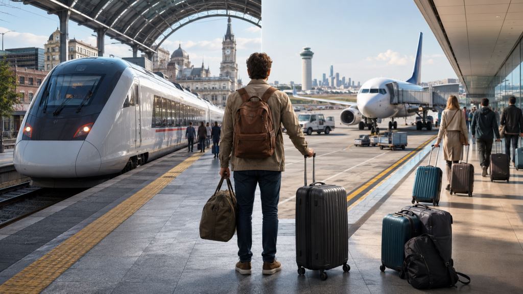 Train ou avion en Europe : comment les bagages, correspondances et transferts changent le vrai coût