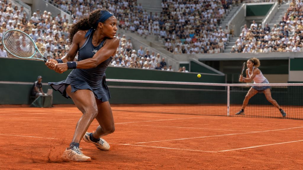 Coco Gauff zieht nach 6:3, 6:2 gegen Mayar Sherif sicher in die dritte Runde von Roland-Garros ein in Paris