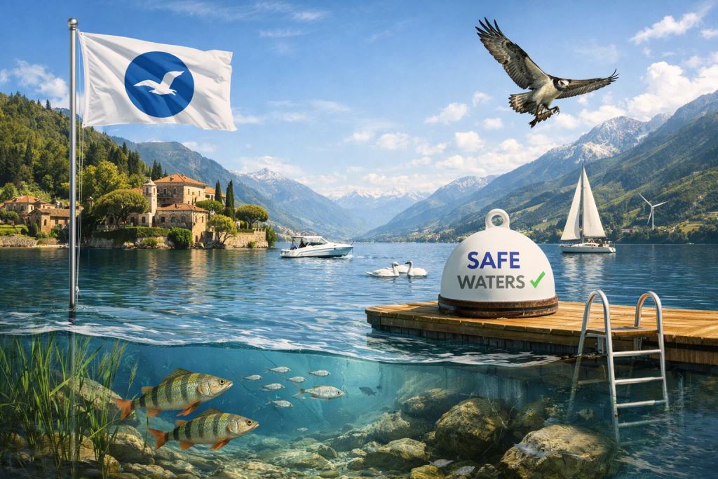 Lombardía y OACM anuncian la certificación White Flag del lago de Como y del lago de Garda junto con un programa SAFE de aguas interiores