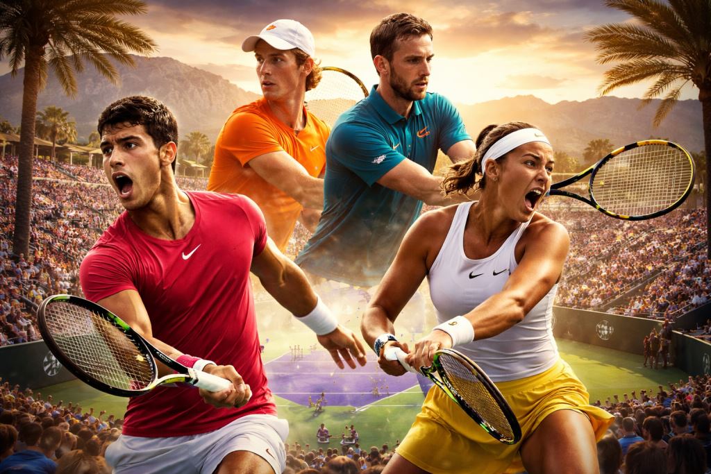 Indian Wells in the final stages: Alcaraz, Sinner, Sabalenka and Swiatek battling for the biggest matches of the tournament