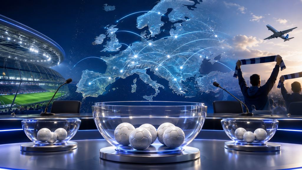 illustration IA: Ligue des champions 2026/27 : le tirage du premier tour qualificatif fixe 14 duels et lance l’été européen