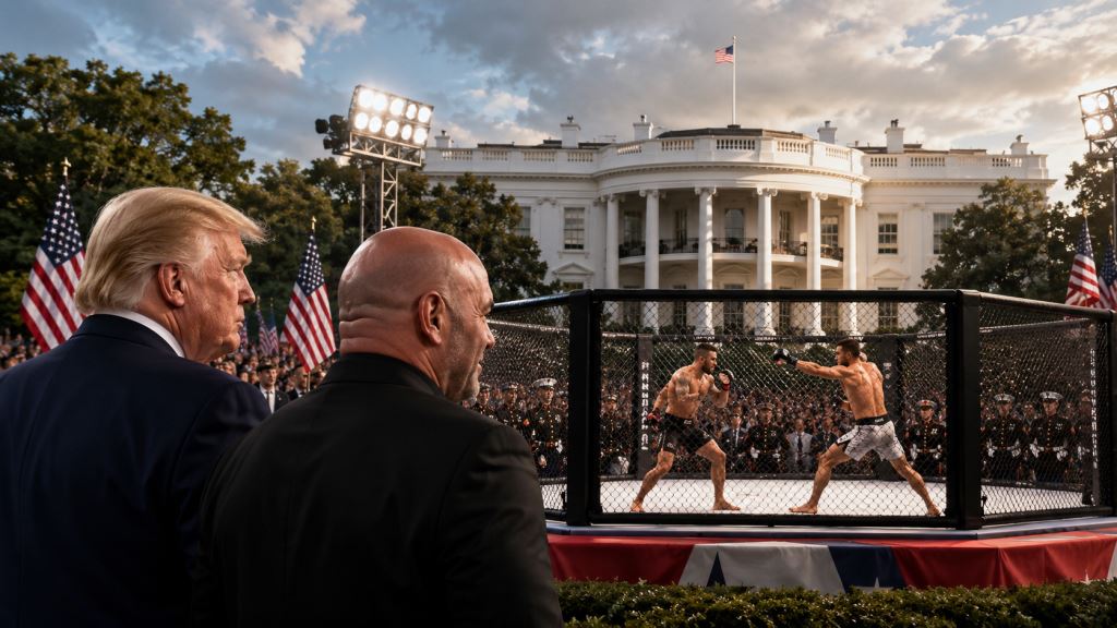 UFC Freedom 250 à la Maison-Blanche : le spectacle de Trump et Dana White entre sport et politique