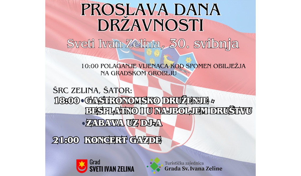 Proslava Dana državnosti u Svetom Ivanu Zelini: Cjelodnevni program uz kotlić, svečanost i koncert Gazdi na ŠRC Zelina