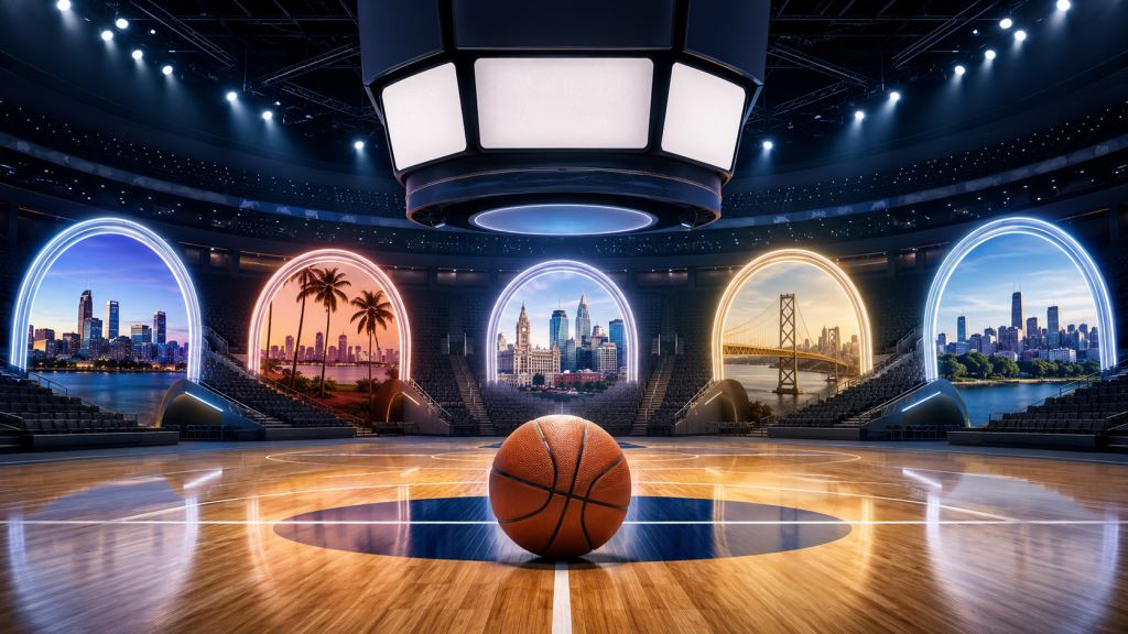 KI-Illustration: LeBron James vor Karriereentscheidung: NBA wartet auf neuen Klub und das letzte Kapitel einer großen Ära