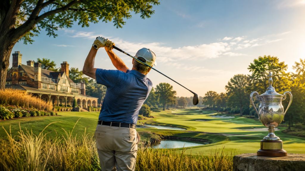 ilustración con IA: El U.S. Senior Open 2026 arranca en Scioto con Harrington defendiendo título ante un fuerte campo veterano
