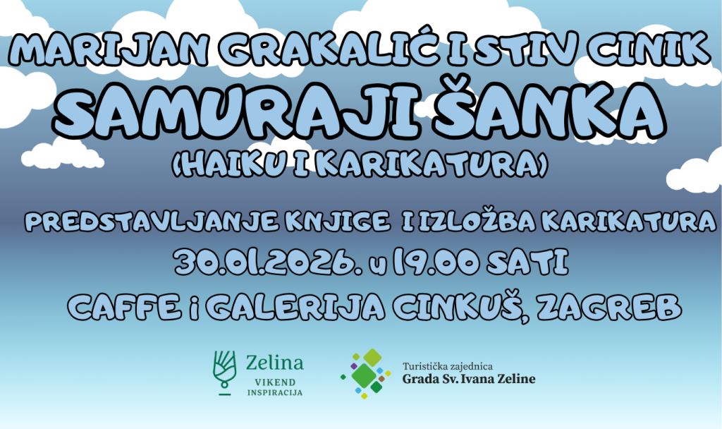 Zagrebačka večer uz “Samuraje šanka”: Grakalić predstavlja 3. izdanje, Cinik otvara izložbu u Cinkušu