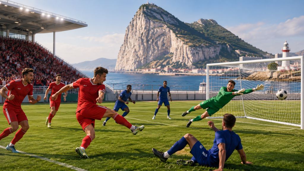 Gibraltar strzela cztery gole Kajmanom w meczu towarzyskim na Europa Point Stadium i podtrzymuje serię