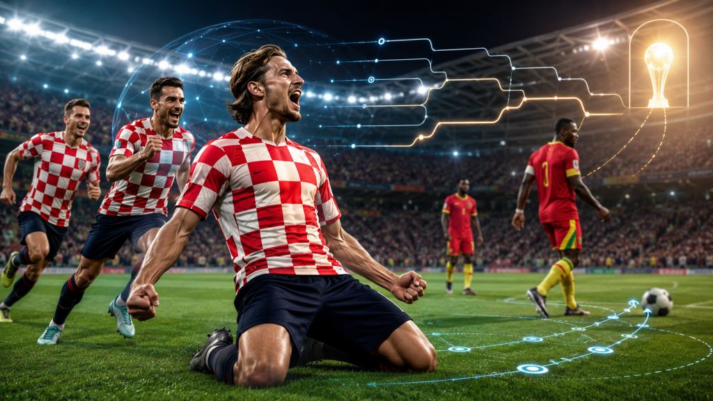 KI-Illustration: KI-Analyse Kroatiens nach dem Panama-Sieg: Ghana und das Rennen um Gruppe L bei der WM 2026 im Fokus
