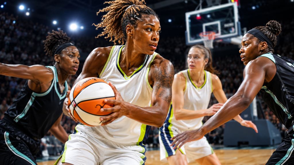illustration IA: Jessica Shepard signe un triple-double et mène Dallas Wings à 88-77 contre New York Liberty en WNBA à Brooklyn