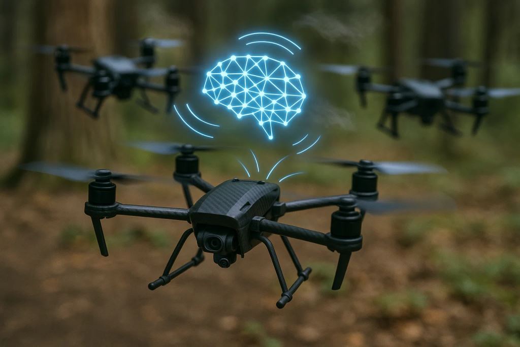 Adaptive AI system provides autonomous drones with precise control and stable flight in challenging wind conditions
