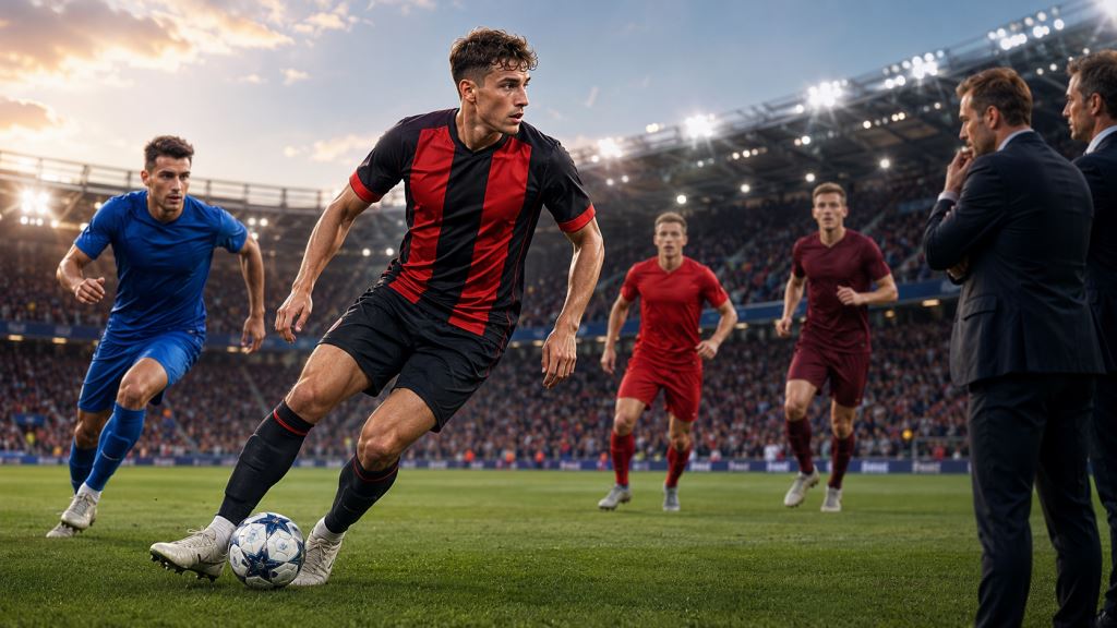 ilustracja AI: Bournemouth odrzuca 64 mln funtów od Chelsea i żąda co najmniej 80 mln za młodego pomocnika Alexa Scotta
