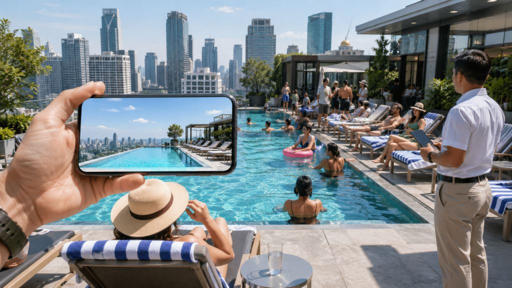 Hotelpool auf dem Dach: Was vor der Buchung wichtig ist und wie man teure Enttäuschungen vermeidet