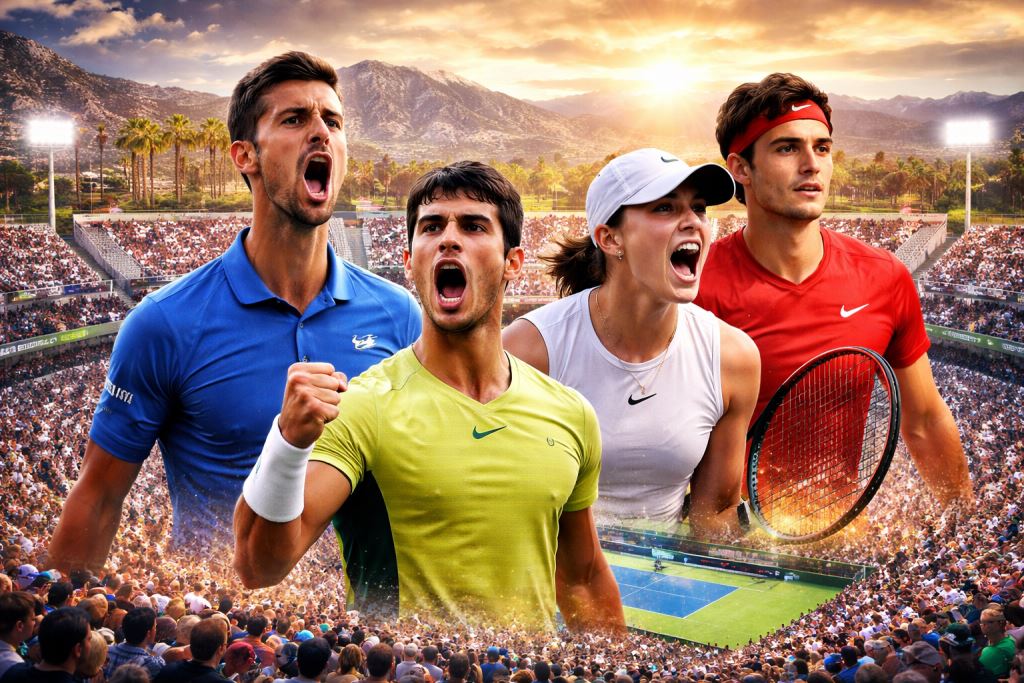 Indian Wells 2026: Djokovic, Alcaraz, Swiatek and Fritz lead a day that brings together the top of world tennis