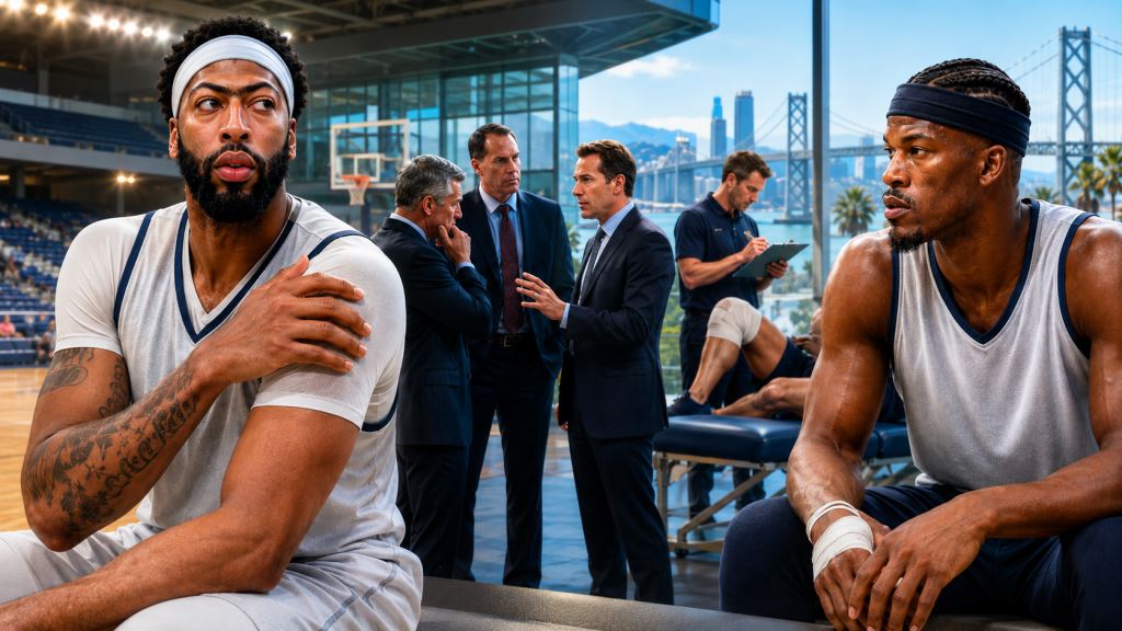 illustration IA: Les Warriors ont renoncé à Anthony Davis en raison des blessures, du contrat et du coût du transfert