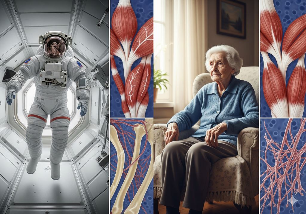 Amazing link between space and aging: ESA research reveals how microgravity mimics age at the station