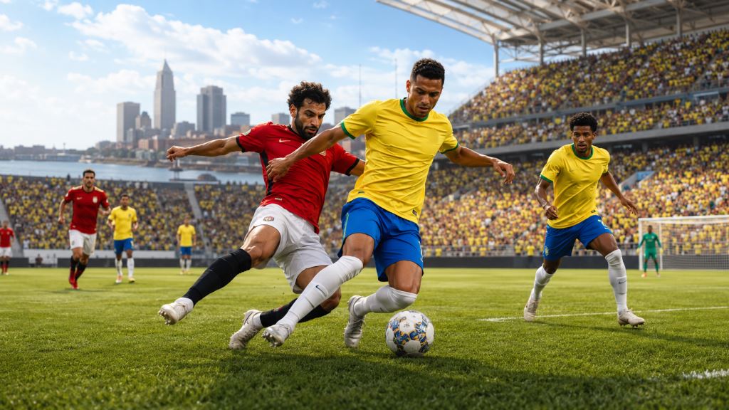 Brasilien schlägt Ägypten 2:1 in Cleveland, Endrick entscheidet letzten Test vor der WM 2026