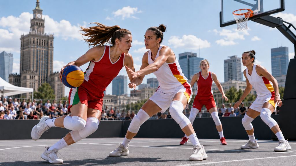 Hungría vence a España 21:12 en la FIBA 3x3 World Cup 2026 de Varsovia, grupo B femenino