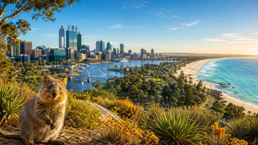 Perth u Australiji otkriva sunčanu zapadnu obalu, plaže, Kings Park i izlete na Rottnest Island