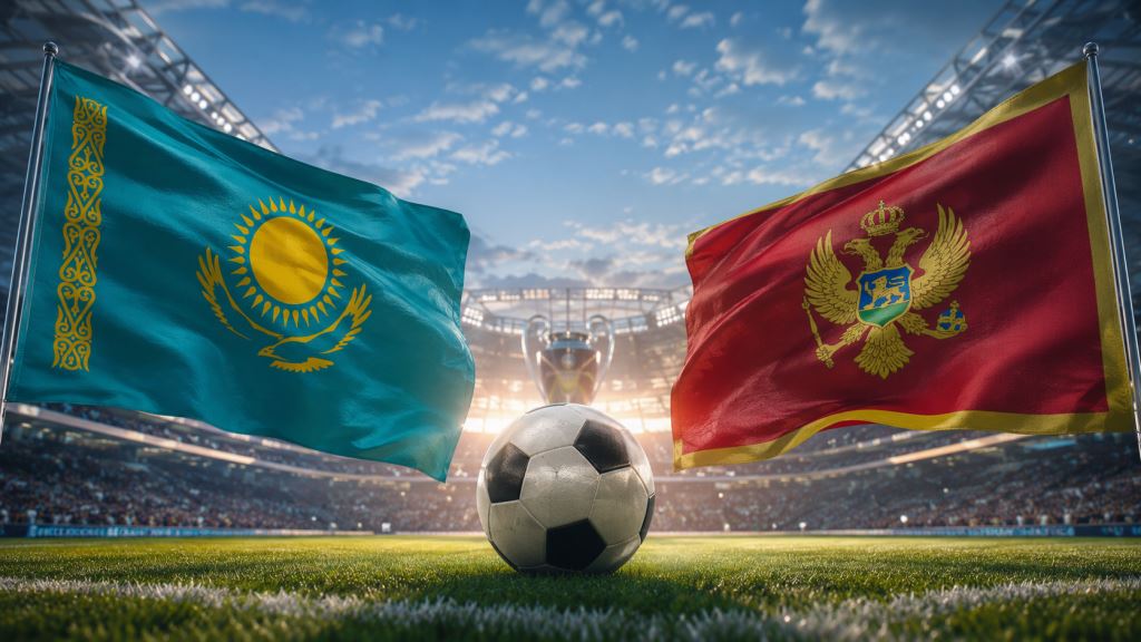KI-Illustration: Kairat Almaty gegen Sutjeska Nikšić in der ersten Champions-League-Qualifikationsrunde als Europatest