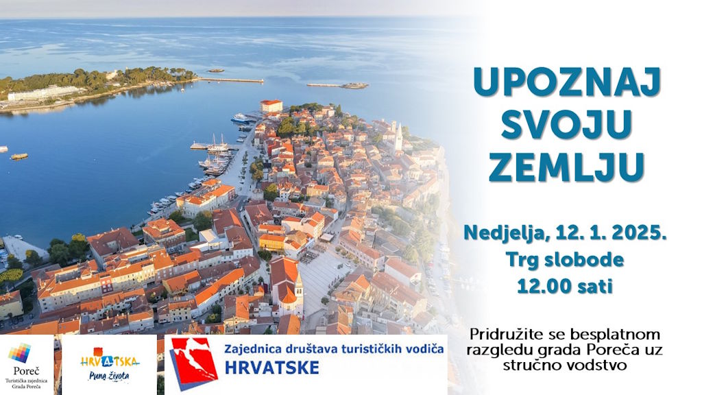 Free tour of Poreč on the occasion of the International Recognition Day of the Republic of Croatia