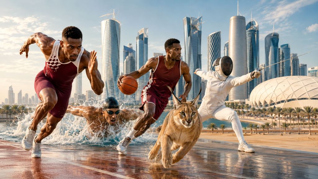 Doha 2026 prête pour les Gulf Games : la mascotte Washeq annonce un spectacle sportif régional au Qatar en mai