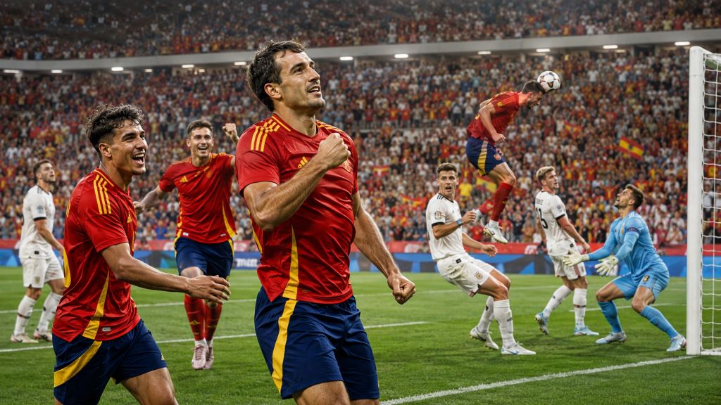 KI-Illustration: Spanien beendet mit 3:0 gegen Österreich 16 Jahre Warten in der K.-o.-Phase der WM 2026 und setzt ein Signal