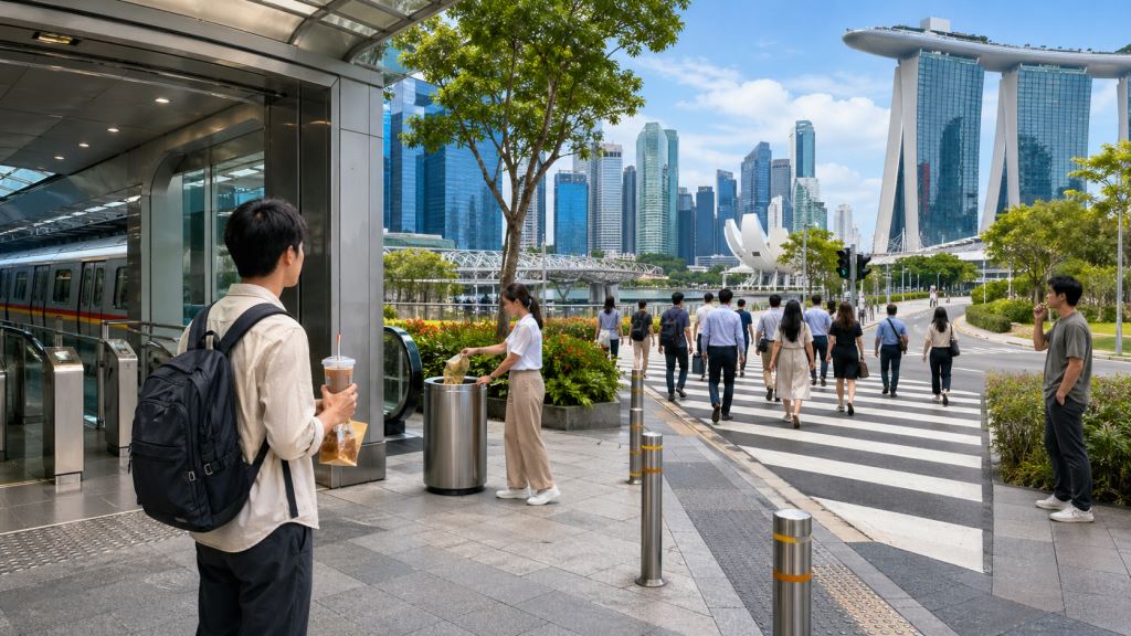 Singapur multa estrictamente las pequeñas costumbres de los visitantes: qué saber sobre el orden público, el transporte y la limpieza