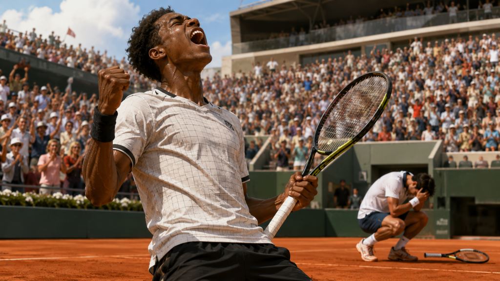 Moïse Kouamé erreicht nach Fünfsatzdrama gegen Vallejo die dritte Runde von Roland-Garros