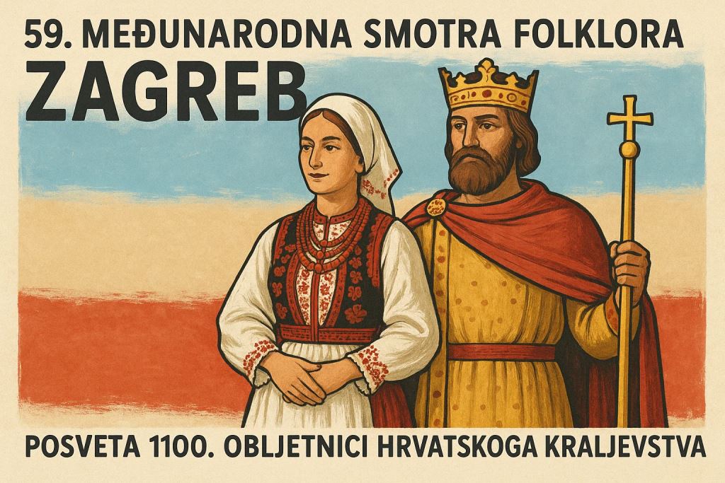 59th International Folklore Festival Zagreb marked by the 1100th anniversary of the Croatian Kingdom and rich world heritage