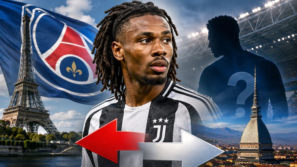 KI-Illustration: PSG nimmt Khéphren Thuram wieder ins Visier, Juventus fordert 70 Millionen Euro und prüft Kolo-Muani-Deal