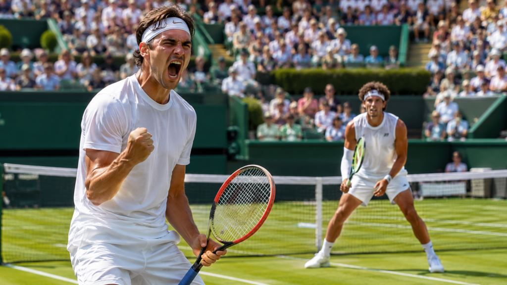 AI ilustracija: Taylor Fritz preživio meč-loptu protiv Bena Sheltona i izborio polufinale ATP Hallea nakon tri tie-breaka