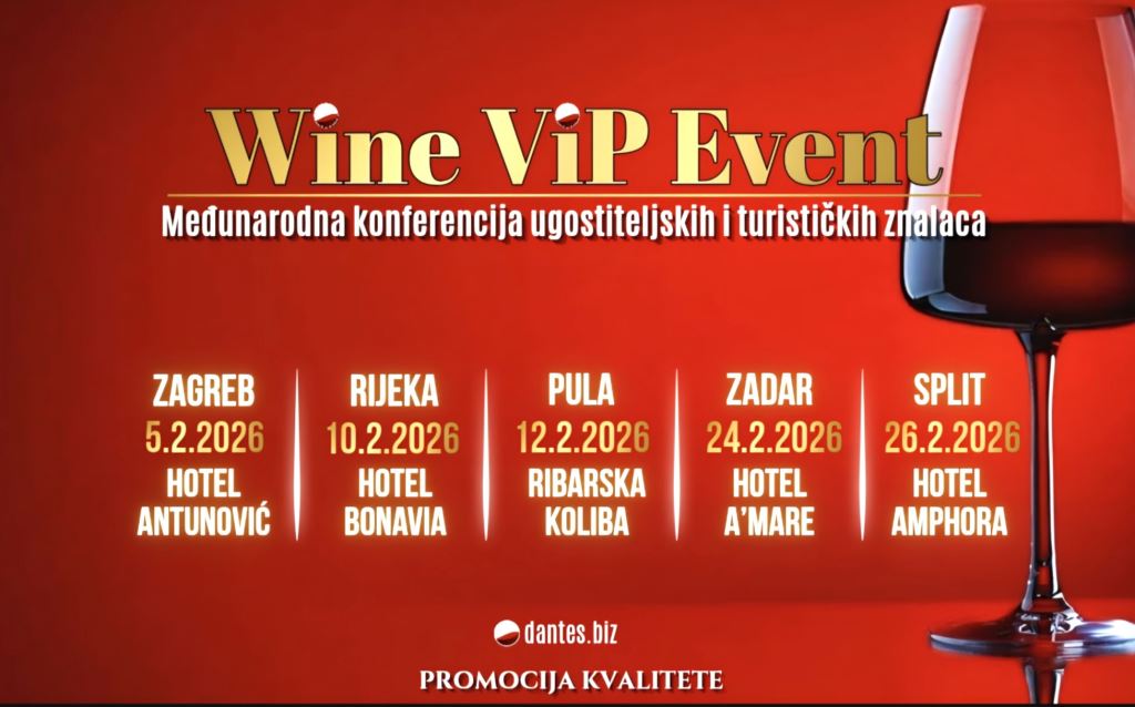 Wine ViP Event 2026 u pet gradova u veljači: besplatan ulaz, edukacije i humanitarne donacije za HLPR