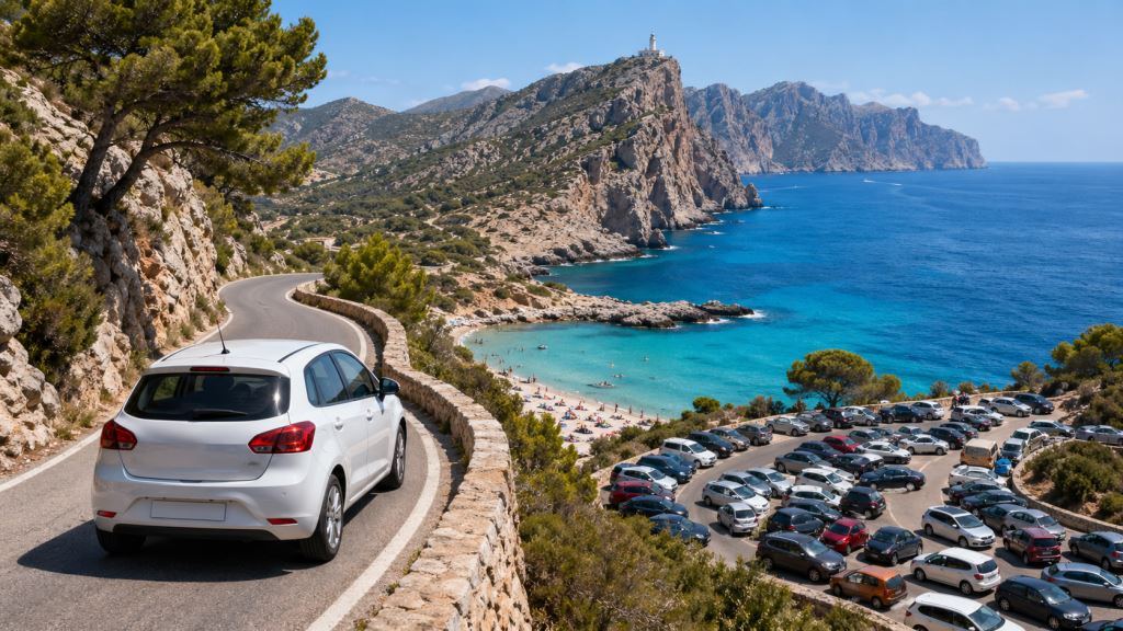 Mallorca mit dem Auto erfordert einen guten Plan: enge Straßen, Parken an Stränden und Einschränkungen Richtung Formentor