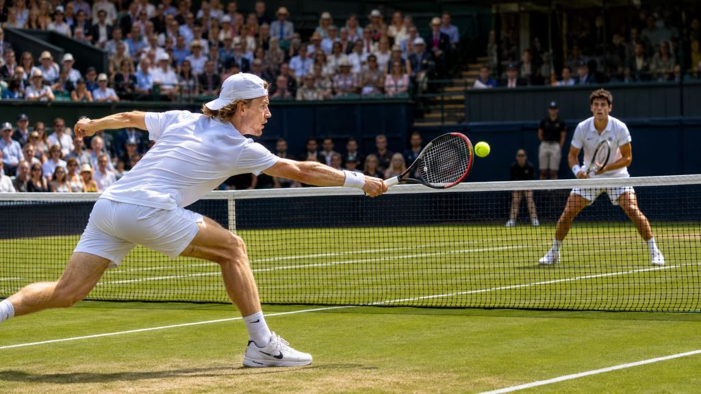 illustration IA: Shapovalov écarte Pinnington Jones au tie-break décisif du HSBC Championships au Queen’s Club de Londres