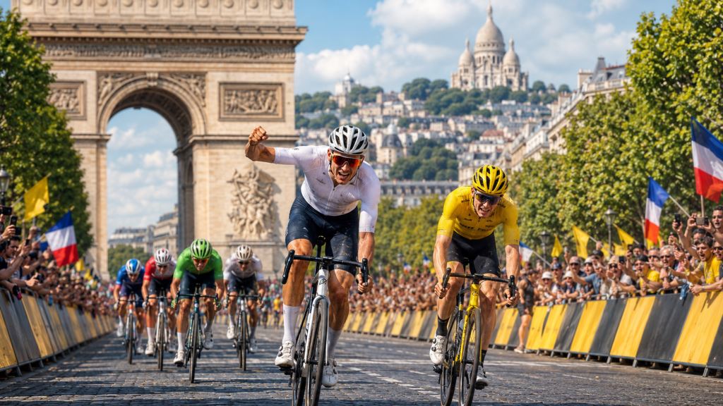 AI ilustracija: Van der Poel slavio u Parizu, Pogačar petim Tour de Franceom izjednačio rekord biciklističkih legend