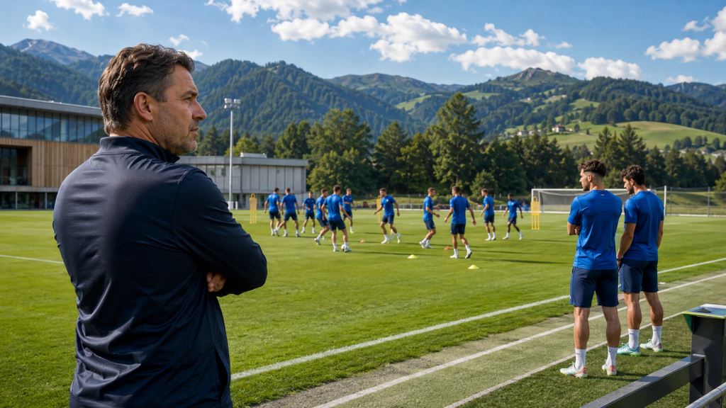 ilustración con IA: Kovačević recorta la plantilla del Dinamo para Eslovenia, Mmaee y Čavlina fuera del plan principal de la temporada