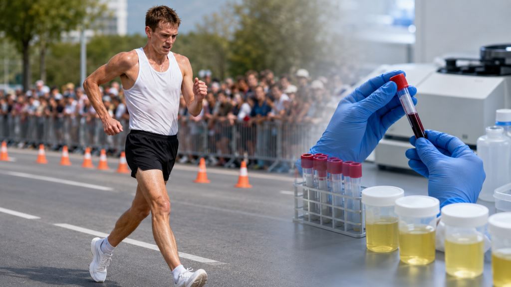AI illustration: Alex Schwazer and new EPO doping case, provisional suspension after Kelsterbach race-walking event in Germany