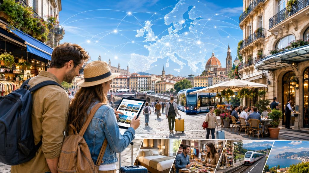 AI ilustracija: Booking.com i Oxford Economics: digitalne rezervacije i europski turizam s učinkom od 691 milijardu eura