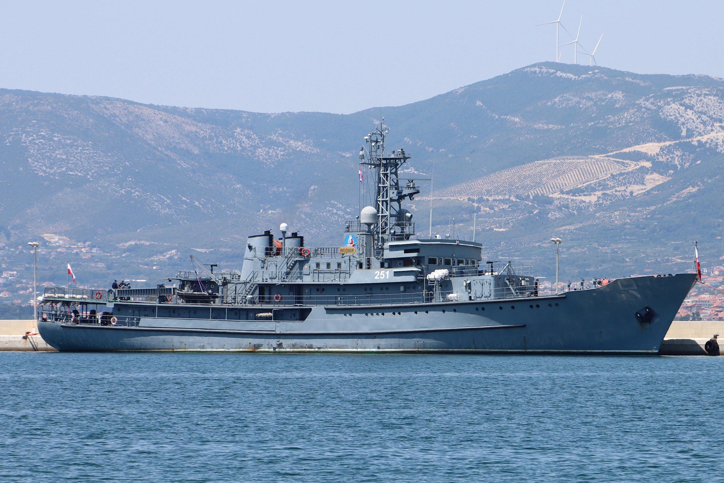 Statek szkolny ORP „Wodnik” z Polski przybył do Splitu w ramach dwustronnej współpracy wojskowej z Siłami Zbrojnymi Rzeczypospolitej Polskiej