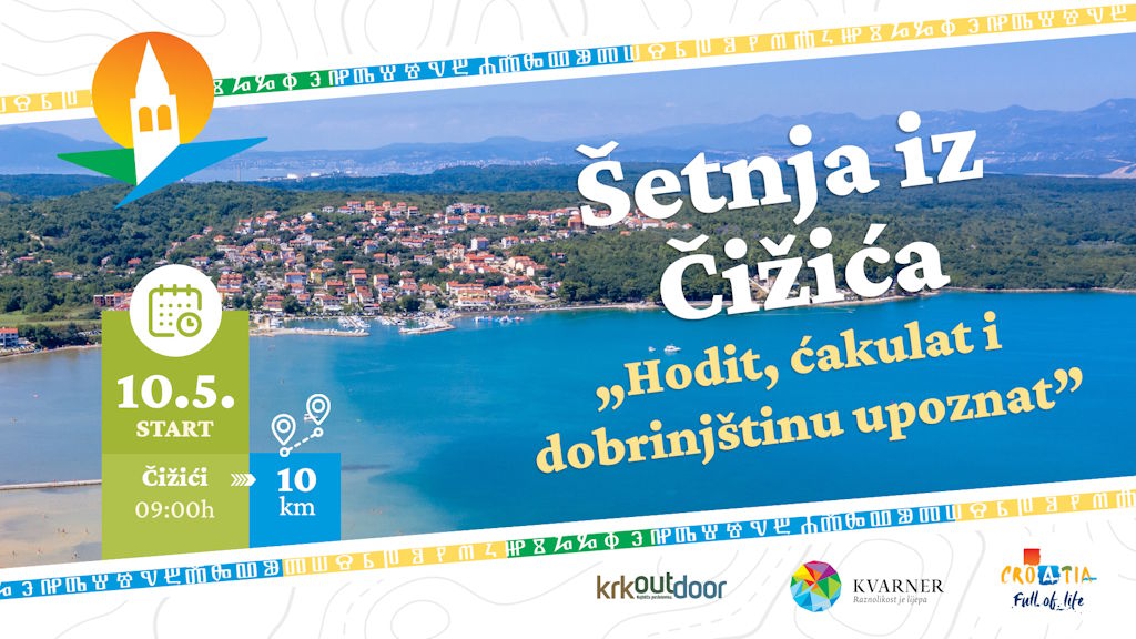 Dobrinj Outdoor: An unforgettable Saturday walk to Čižići along the Meline beach, Solinsko polje and the Sužan viewpoint